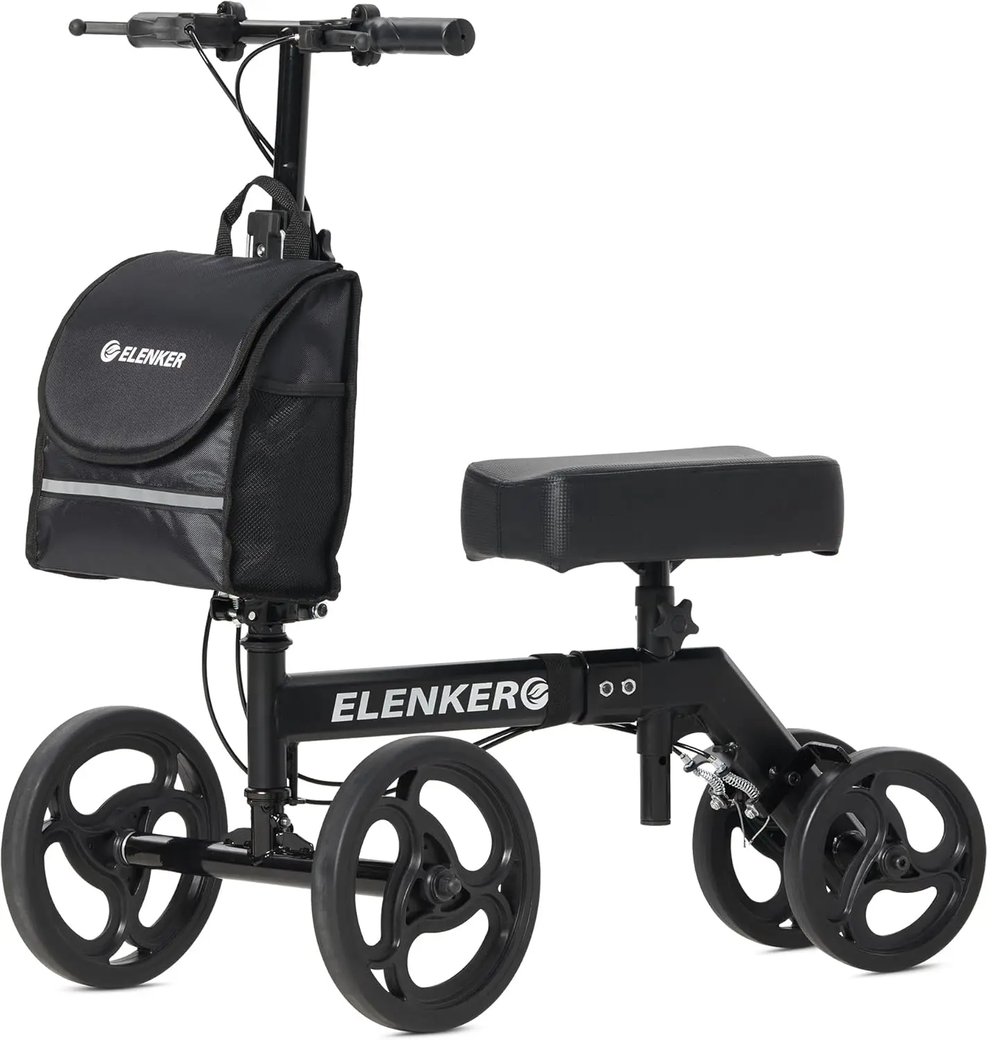 Steerable Knee Walker Deluxe Medical Scooter for Foot Injuries Compact Crutches Alternative (Bright Black)
Steerable Knee Walker Deluxe Medical Scooter for Foot Injuries Compact Crutches Alternative (Bright Black)