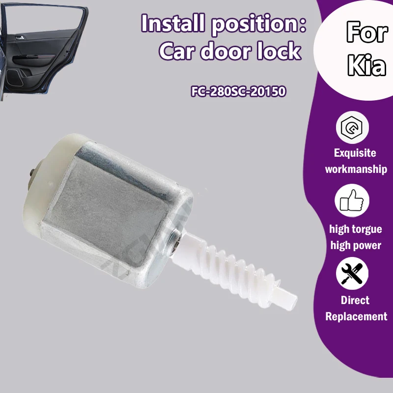 Car Door Lock Actuator Replacement Motor For Kia Borrego 3.8L 4.6L/Mohave/Magentis/Carnival/Rondo/Optima K5 MK2 FC-280SC-20150
Car Door Lock Actuator Replacement Motor For Kia Borrego 3.8L 4.6L/Mohave/Magentis/Carnival/Rondo/Optima K5 MK2 FC-280SC-20150