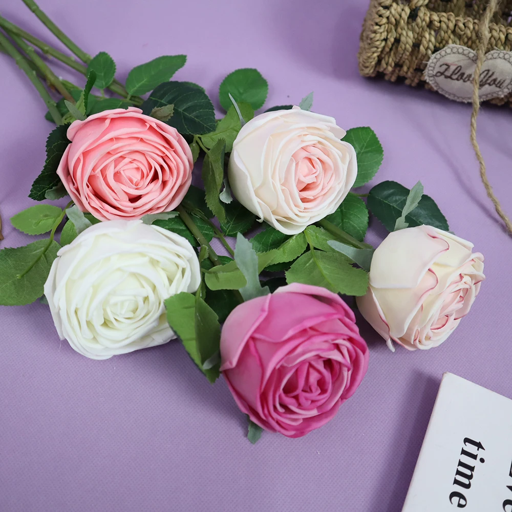 New Style Single Branch Artificial Round Rose Flower Valentine's Day Vases Decoration Festive DIY Flower Arrangement Accessories
New Style Single Branch Artificial Round Rose Flower Valentine's Day Vases Decoration Festive DIY Flower Arrangement Accessories