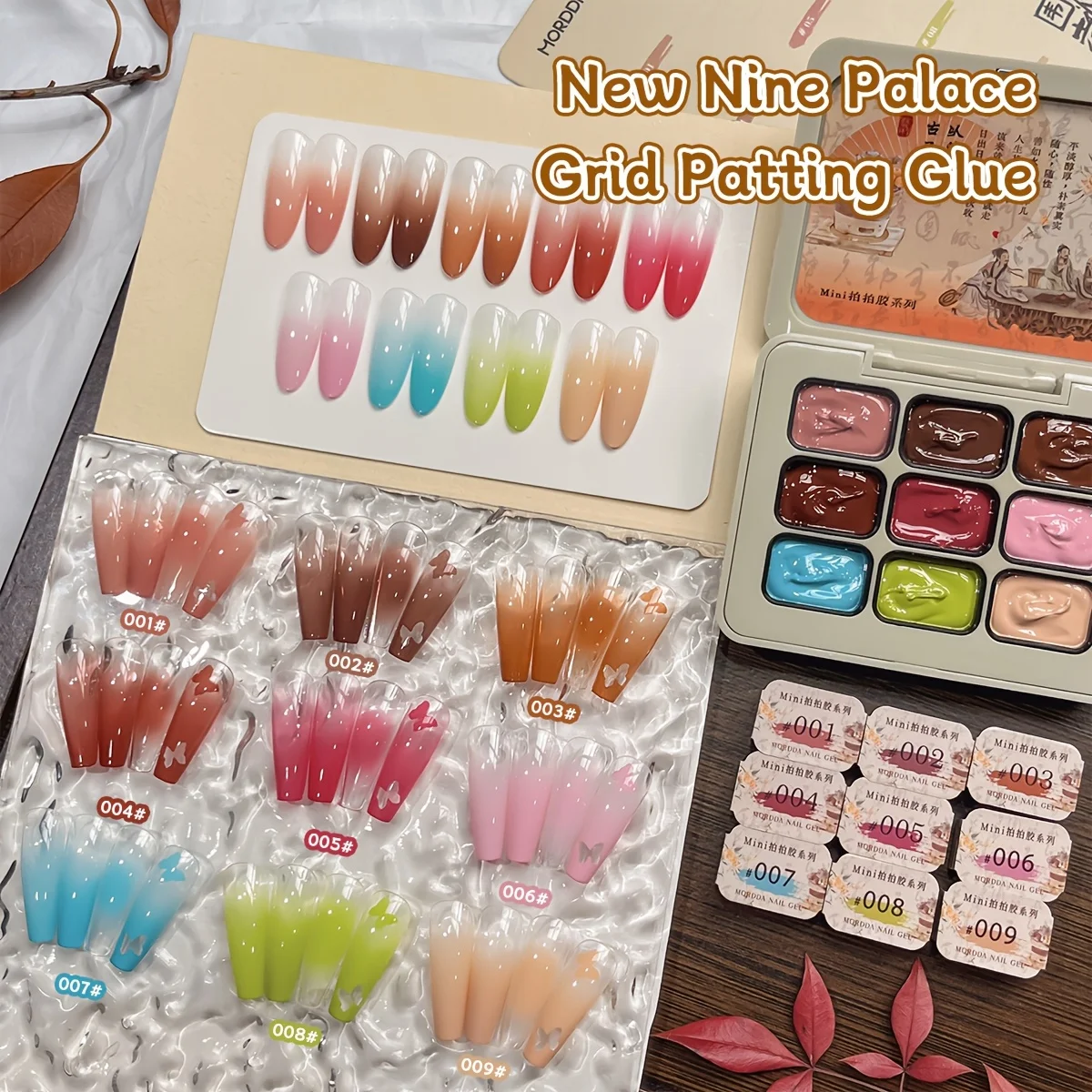MORDDA 9pcs Gradient Patting Gel Set, Easy Ombre Nail Art Design for DIY Beginners & Salon Professionals, with Premium Finish
MORDDA 9pcs Gradient Patting Gel Set, Easy Ombre Nail Art Design for DIY Beginners & Salon Professionals, with Premium Finish