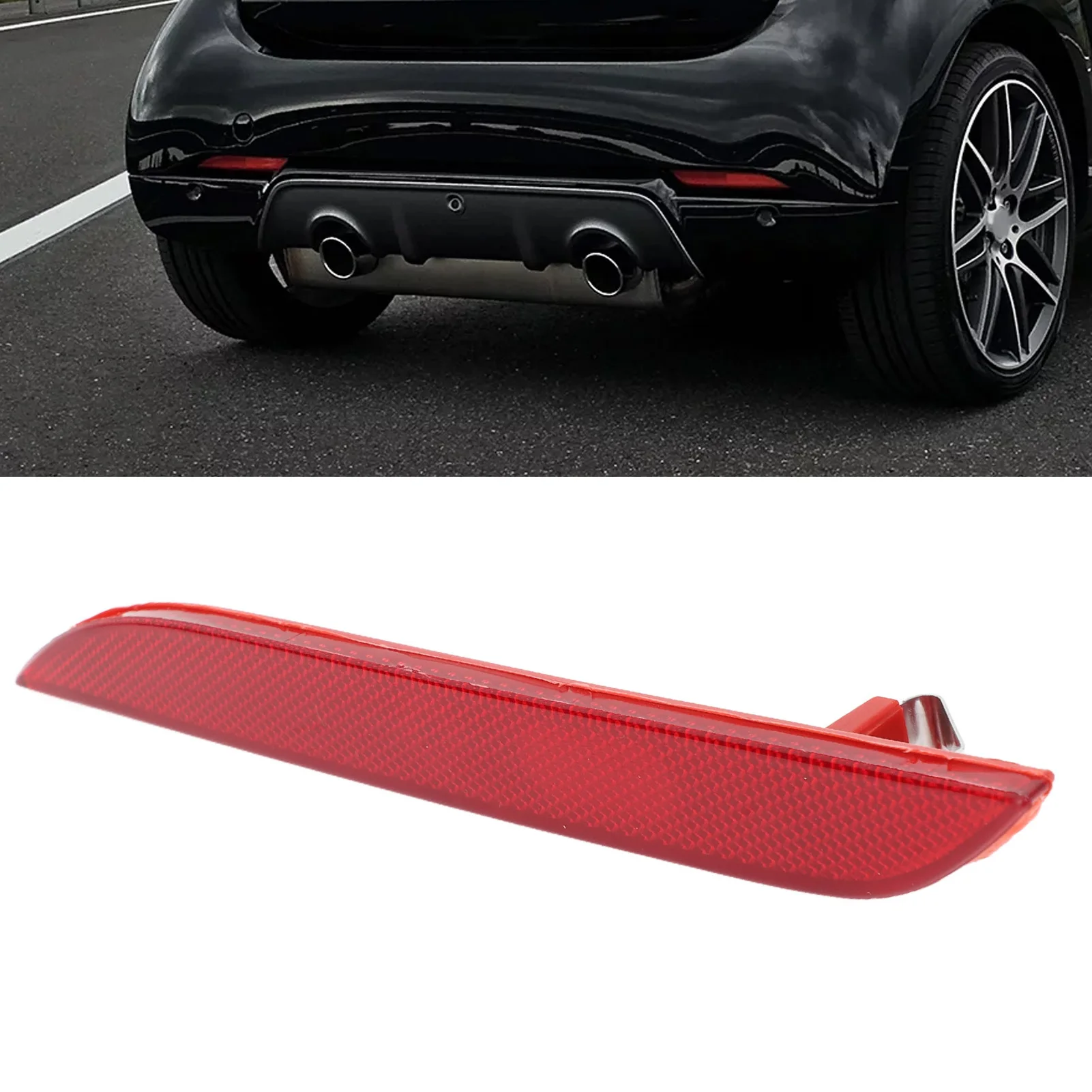 Rear Bumper Reflector Increase Visibility Side Bumper Reflector Red Lens Replacement for Smart Fortwo EQ Fortwo
Rear Bumper Reflector Increase Visibility Side Bumper Reflector Red Lens Replacement for Smart Fortwo EQ Fortwo