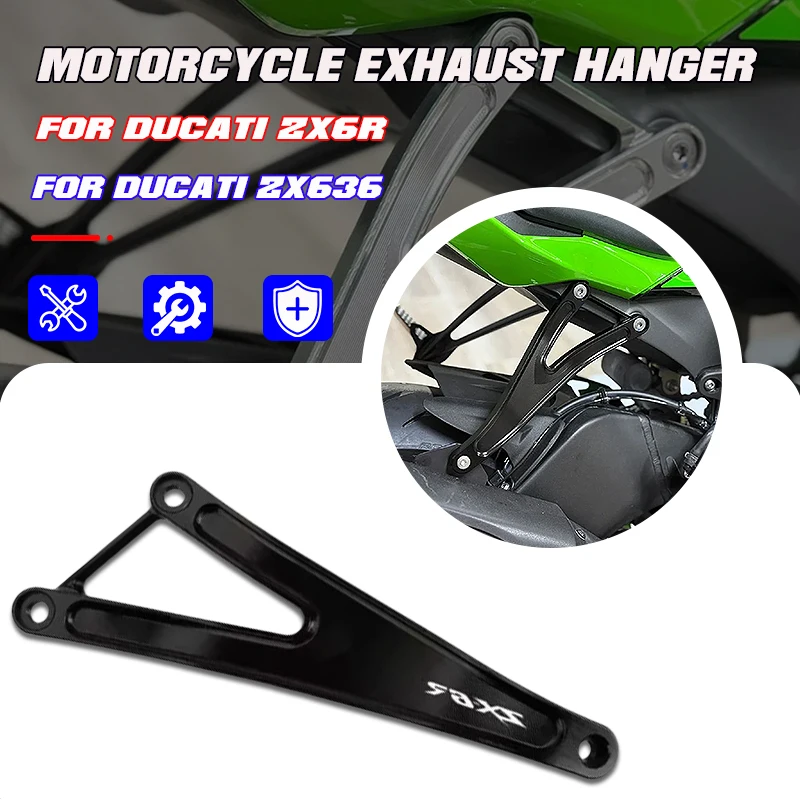 Motorcycle Foot Peg Exhaust Hanger Bracket Rear Footrest Blanking Plate Accessories For Ducati ZX-6R ZX6R ZX-636 ZX636 2024 2025 
Motorcycle Foot Peg Exhaust Hanger Bracket Rear Footrest Blanking Plate Accessories For Ducati ZX-6R ZX6R ZX-636 ZX636 2024 2025