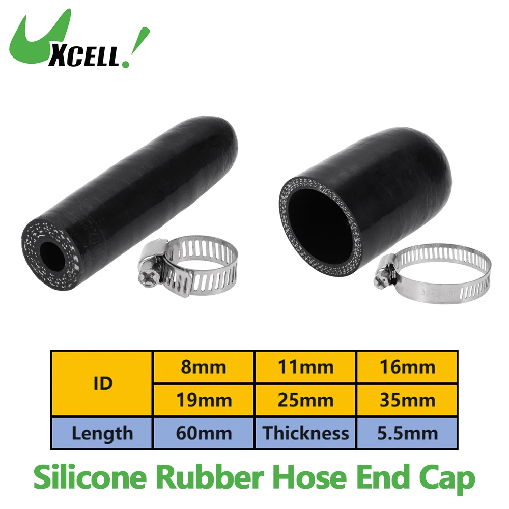 UXCELL 8mm 11mm 16mm 19mm 25mm 35mm 4-ply Polyester Silicone Rubber Hose End Cap for Coolant Turbo Bypass Valve Vacuum Black
UXCELL 8mm 11mm 16mm 19mm 25mm 35mm 4-ply Polyester Silicone Rubber Hose End Cap for Coolant Turbo Bypass Valve Vacuum Black