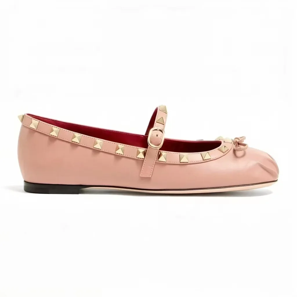 High Quality Women Shoes Buckle Pleated Bow Light Mouth Shoes Ballet Flat Shoes
High Quality Women Shoes Buckle Pleated Bow Light Mouth Shoes Ballet Flat Shoes