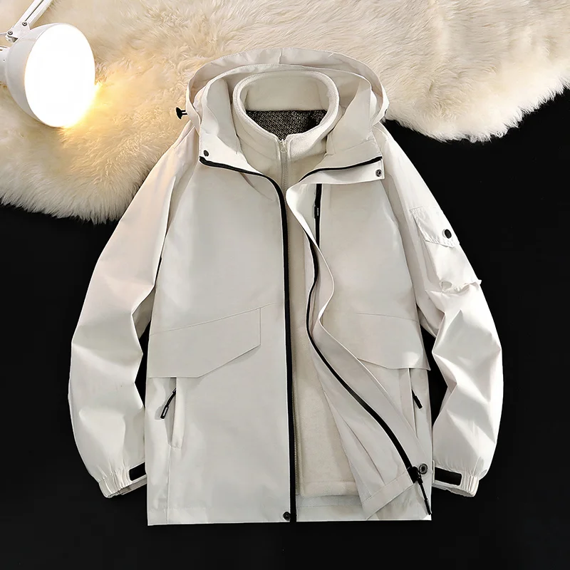 Новая модная повседневная свободная куртка-футболка (2-в-1) для мужчин, универсальная верхняя одежда от бренда HE, из полиэфирного волокна, стандартной длины
Новая модная повседневная свободная куртка-футболка (2-в-1) для мужчин, универсальная верхняя одежда от бренда HE, из полиэфирного волокна, стандартной длины