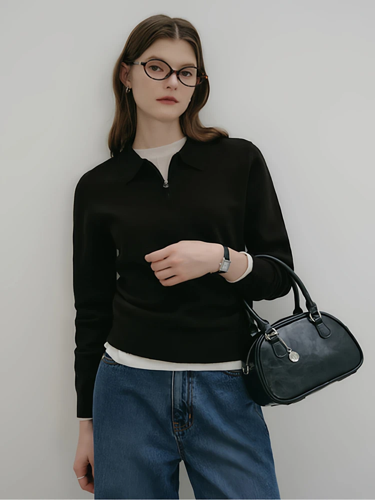 Autumn Winter Women's Knitted Long Sve irt Wool Blend f Zip Casual Fit Regular Length Soft Medium Gauge Knitwear
Autumn Winter Women's Knitted Long Sve irt Wool Blend f Zip Casual Fit Regular Length Soft Medium Gauge Knitwear