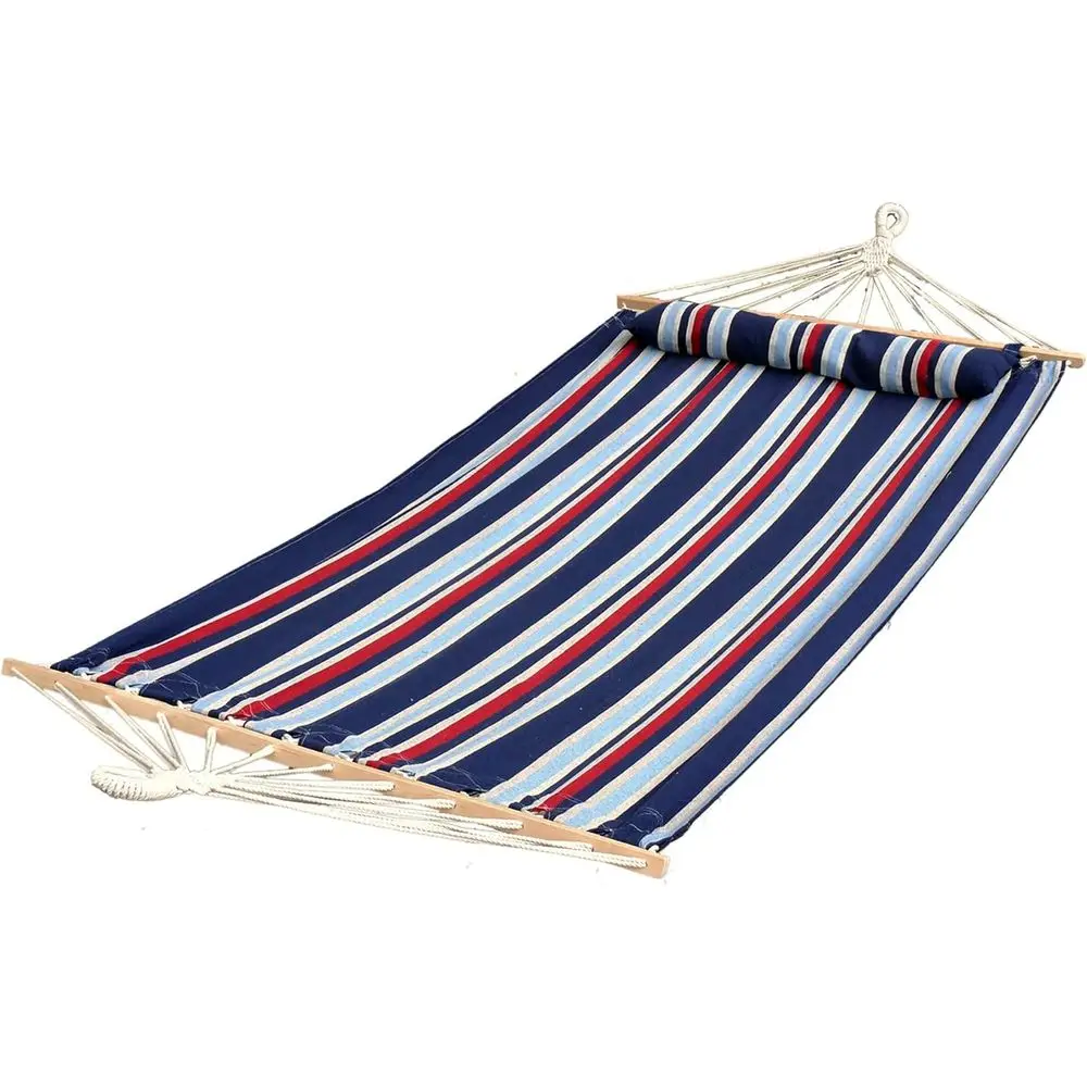 48 Wide Caribbean Hammock with Pillow, Outdoor Patio Backyard Swing, Velcro Straps & Chains Included, Eco-Friendly Polyester & C
48 Wide Caribbean Hammock with Pillow, Outdoor Patio Backyard Swing, Velcro Straps & Chains Included, Eco-Friendly Polyester & C