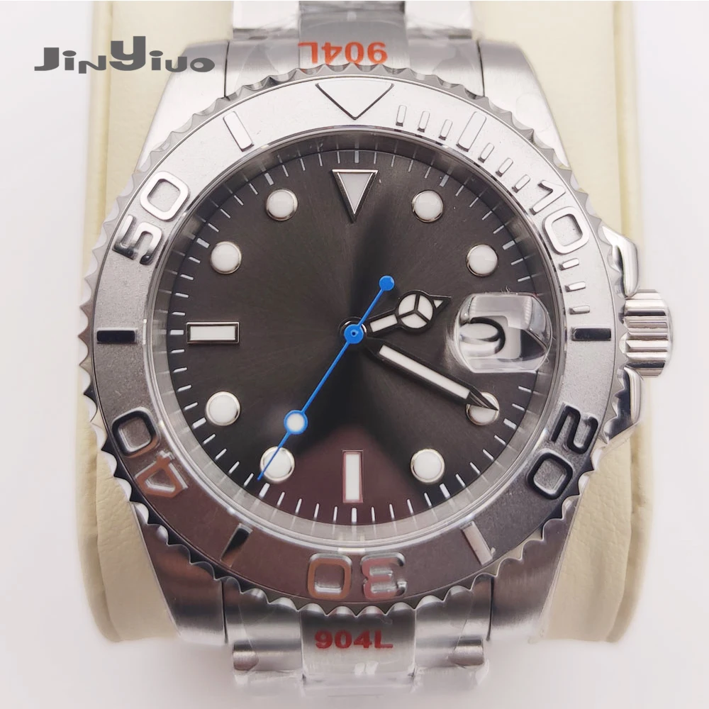 40mm Sterile Grey Dial Sapphire glass Date Rotating Bezel Steel Bracelet Genuine Automatic NH35 MIYOTA 8215 Movement Men's Watch
40mm Sterile Grey Dial Sapphire glass Date Rotating Bezel Steel Bracelet Genuine Automatic NH35 MIYOTA 8215 Movement Men's Watch