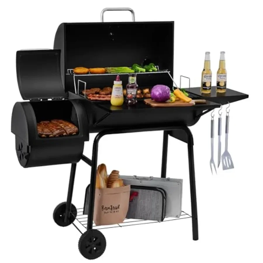 CC1830S BBQ Charcoal Grill and Offset Smoker 823 Square Inch cooking surface, Outdoor for Camping Black
CC1830S BBQ Charcoal Grill and Offset Smoker 823 Square Inch cooking surface, Outdoor for Camping Black