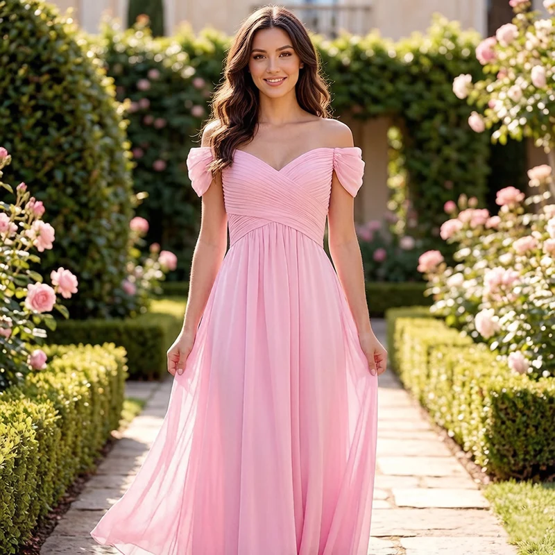 A Line Chiffon Cap Sleeve Pleat Elegant Strapless Bridesmaid Dresses Wedding Party Formal Prom Evening Zipper Back
A Line Chiffon Cap Sleeve Pleat Elegant Strapless Bridesmaid Dresses Wedding Party Formal Prom Evening Zipper Back