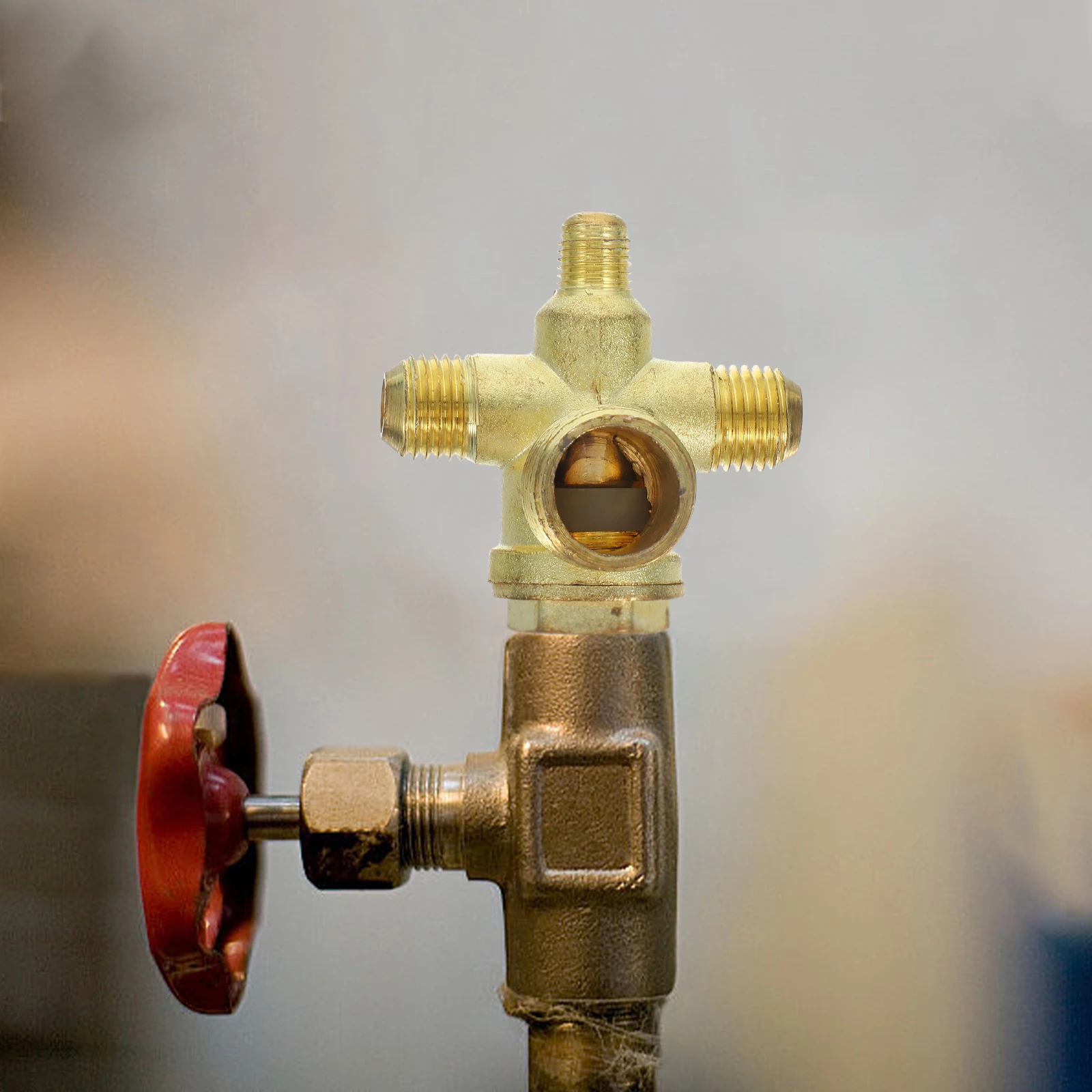 Dual Tubing Check Valve Air Compressor Copper Non Return 4 Ways Threaded Connector Pneumatic Fittings Accessories Pressure
Dual Tubing Check Valve Air Compressor Copper Non Return 4 Ways Threaded Connector Pneumatic Fittings Accessories Pressure