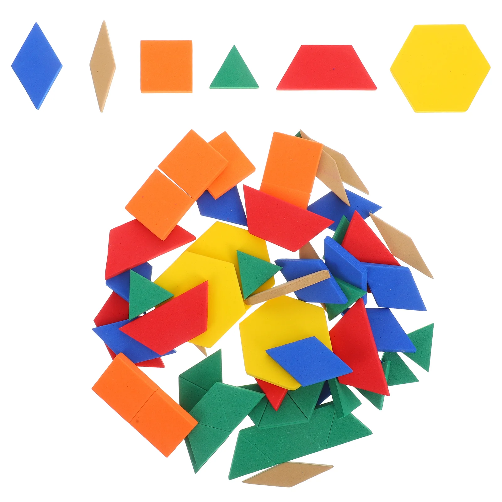 64 Pcs Geometric Shape Toys Colorful Blocks Math Learning Tangram Pattern Teaching Aids Preschool Tools
64 Pcs Geometric Shape Toys Colorful Blocks Math Learning Tangram Pattern Teaching Aids Preschool Tools