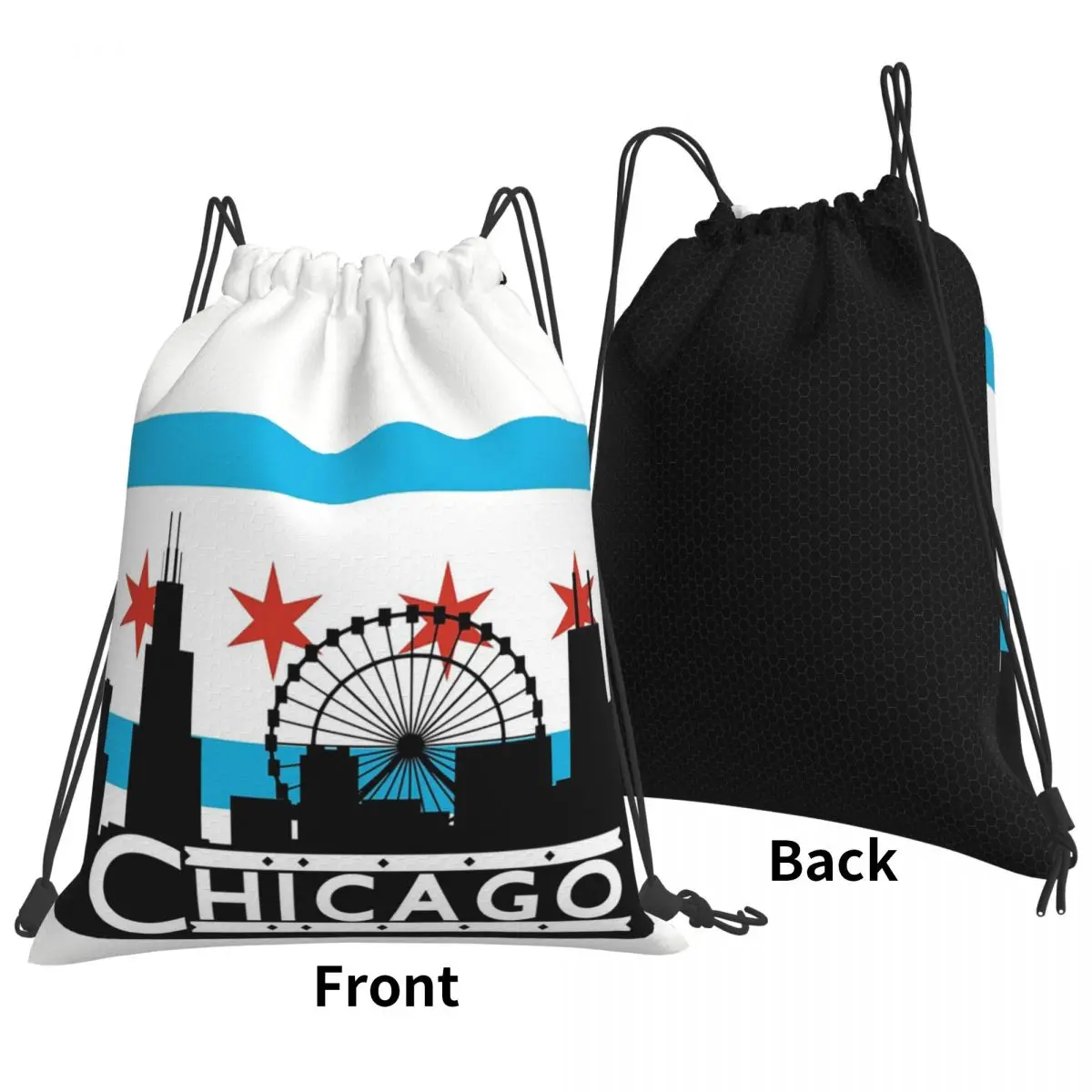 Рюкзаки Chicago, модные портативные сумки на шнурке, спортивная сумка, сумки для книг для мужчин, женщин, студентов 
Рюкзаки Chicago, модные портативные сумки на шнурке, спортивная сумка, сумки для книг для мужчин, женщин, студентов