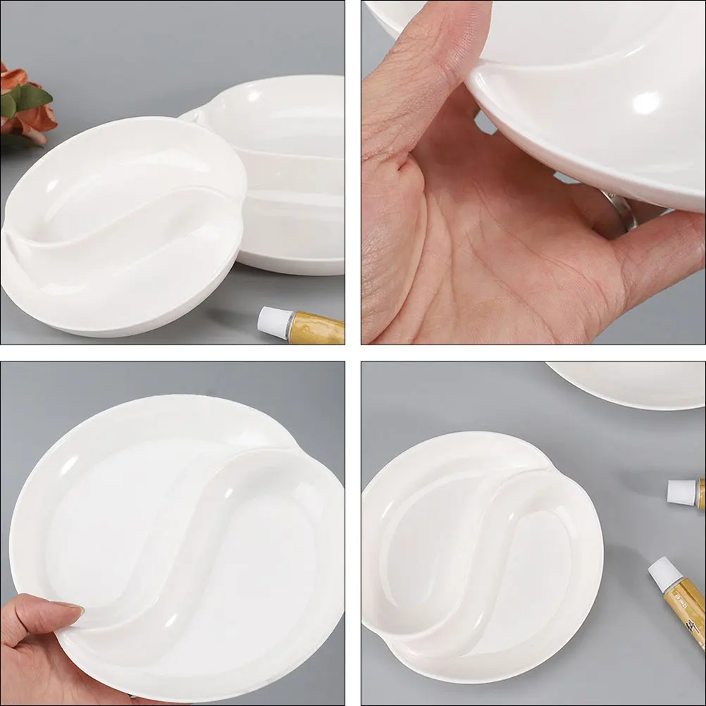 4 Pcs Palette Mixing Trays Plastic Watercolor Display Tai Ji Shape Ink Dish Portable Easy Clean Durable
4 Pcs Palette Mixing Trays Plastic Watercolor Display Tai Ji Shape Ink Dish Portable Easy Clean Durable