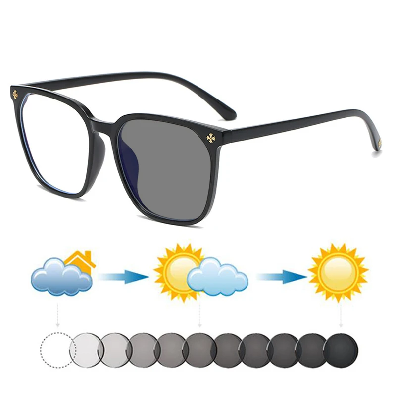 New Fashion Retro Women Square Photochromic Reading Sunglasses Men Hyperopia Shades Spectacles Dark Glasses 0~+4.0 Custom Lenses
New Fashion Retro Women Square Photochromic Reading Sunglasses Men Hyperopia Shades Spectacles Dark Glasses 0~+4.0 Custom Lenses