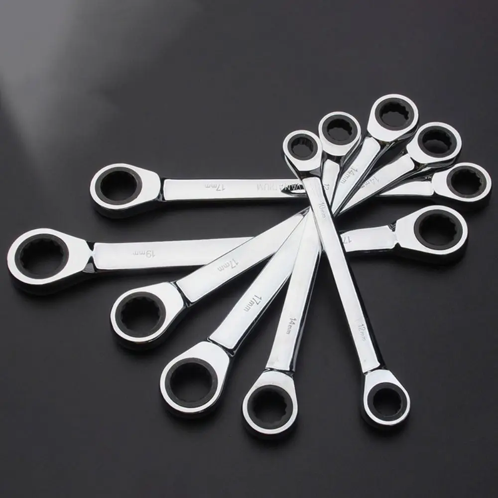 Durable Double Head Ring Ratchet Wrench Professional Convenient Spanner Set Metal Portable Car Repair Tools for Car
Durable Double Head Ring Ratchet Wrench Professional Convenient Spanner Set Metal Portable Car Repair Tools for Car
