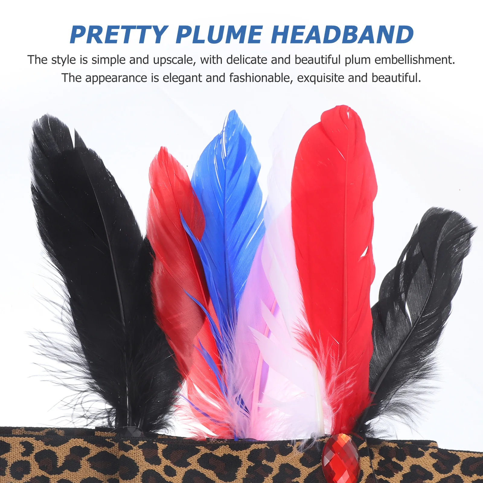 3pcs Headband Hair Accessories Leopard Print Costume Headwear Lightweight Plume Headdress American Style Flapper
3pcs Headband Hair Accessories Leopard Print Costume Headwear Lightweight Plume Headdress American Style Flapper