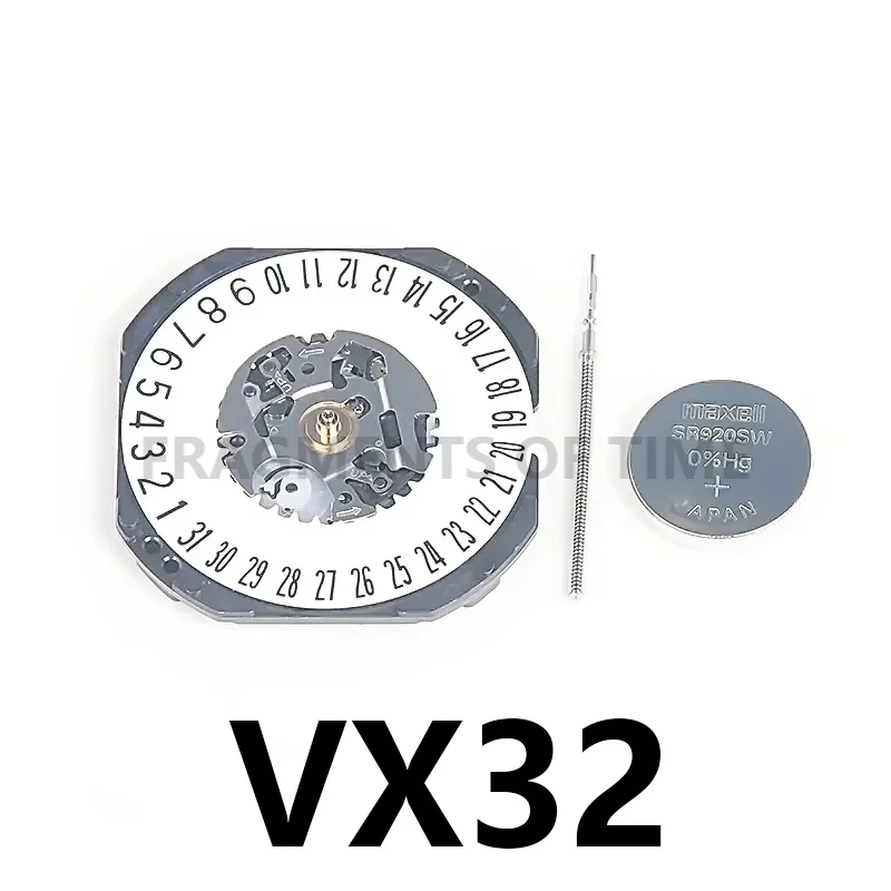Новый японский механизм VX32 VX32e, кварцевый механизм, трехконтактные часы, аксессуары, абсолютно новые, высокое качество
Новый японский механизм VX32 VX32e, кварцевый механизм, трехконтактные часы, аксессуары, абсолютно новые, высокое качество