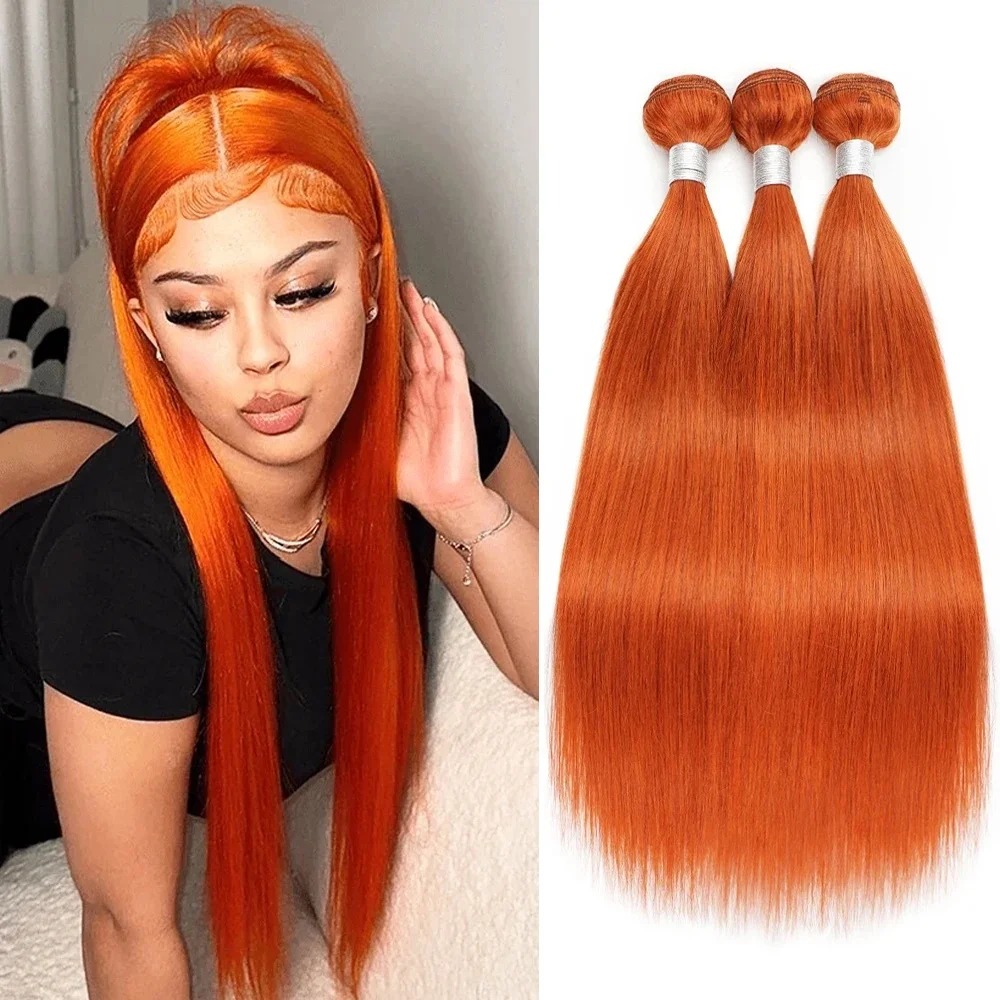 350# Ginger Orange Human Hair Extensions 1/3/4pcs Straight Brazilian Human Hair Colored Human Hair Bundles 95g
350# Ginger Orange Human Hair Extensions 1/3/4pcs Straight Brazilian Human Hair Colored Human Hair Bundles 95g