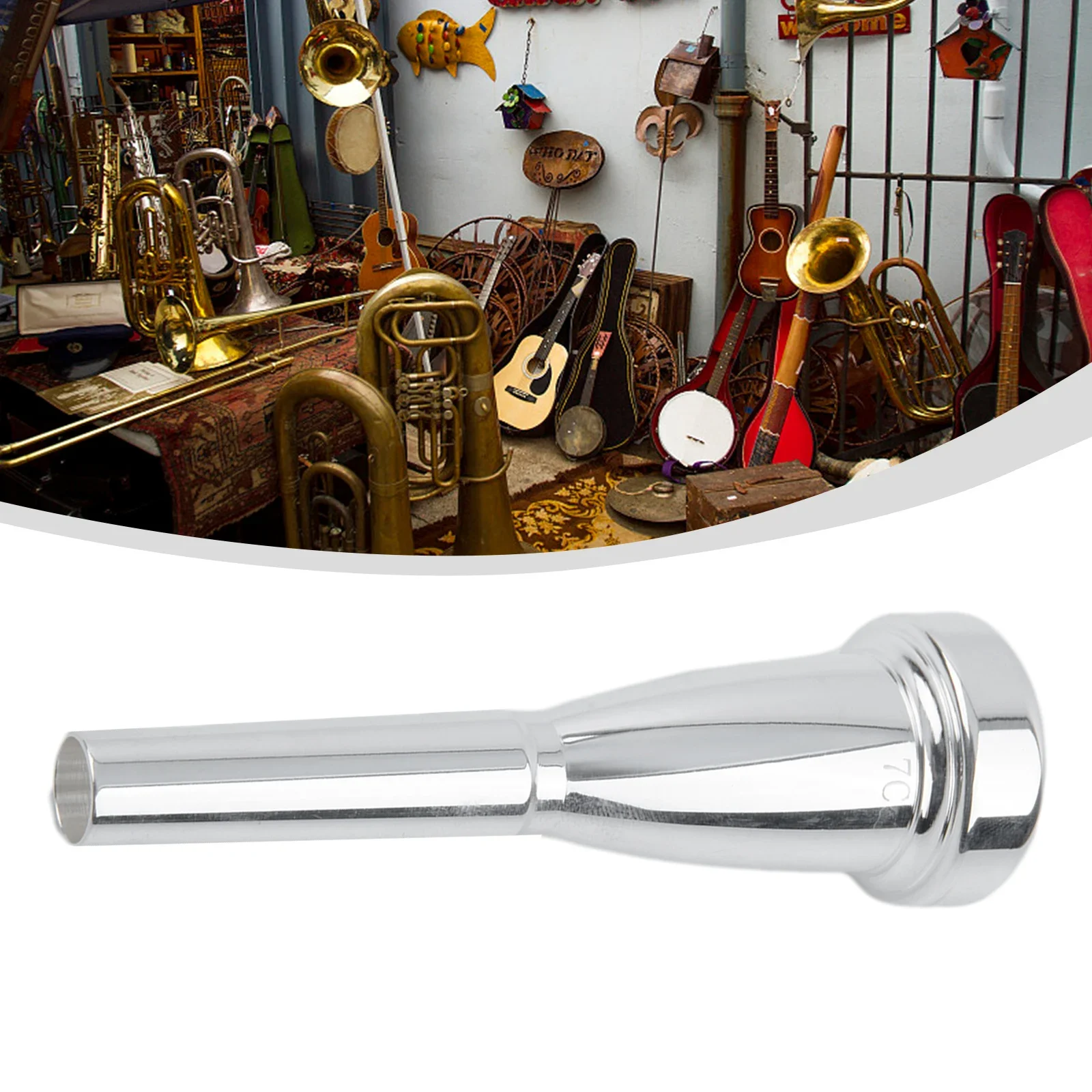 For Bach Trumpet Mouthpiece Mouthpiece Professional Size Trumpet 3C 7C 8.5*2.7*2.7cm Accessories Beginner Brass
For Bach Trumpet Mouthpiece Mouthpiece Professional Size Trumpet 3C 7C 8.5*2.7*2.7cm Accessories Beginner Brass