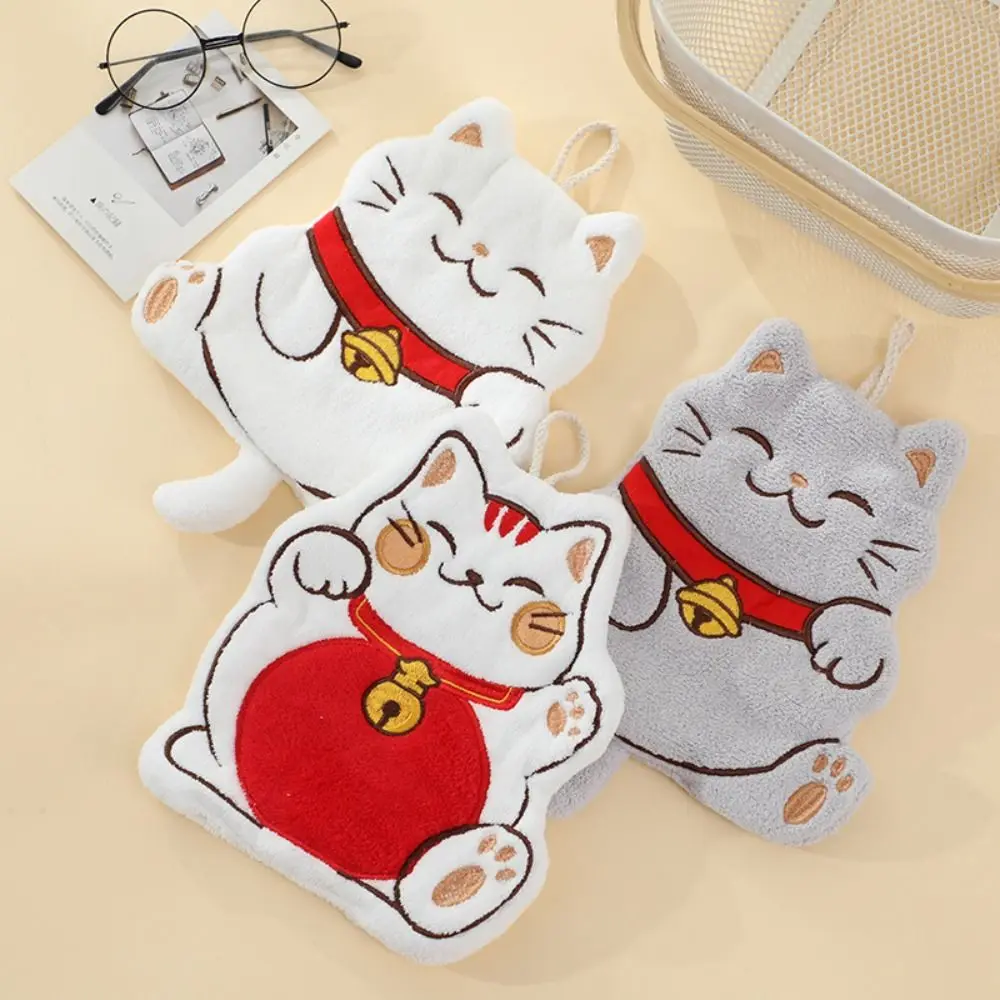 Cute Cat Hand Towel Thickened Coral Velvet Wiping Towel Water Absorption Quick Drying Bathroom Hanging Towel Kitchen
Cute Cat Hand Towel Thickened Coral Velvet Wiping Towel Water Absorption Quick Drying Bathroom Hanging Towel Kitchen
