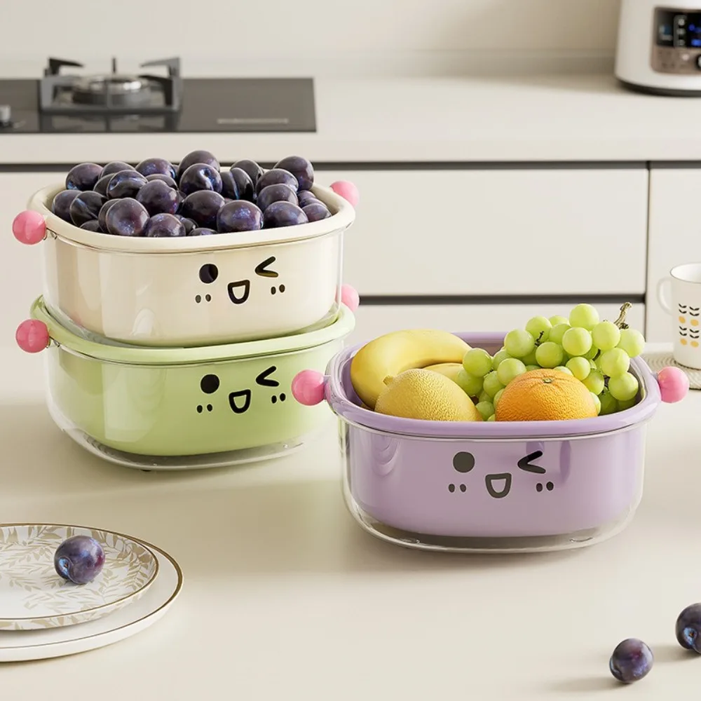 Household Plastic Drain Basket 2-in-1 Thickened Fruit Washing Basket Large Capacity Cartoon Washing Vegetable Basin Gift
Household Plastic Drain Basket 2-in-1 Thickened Fruit Washing Basket Large Capacity Cartoon Washing Vegetable Basin Gift