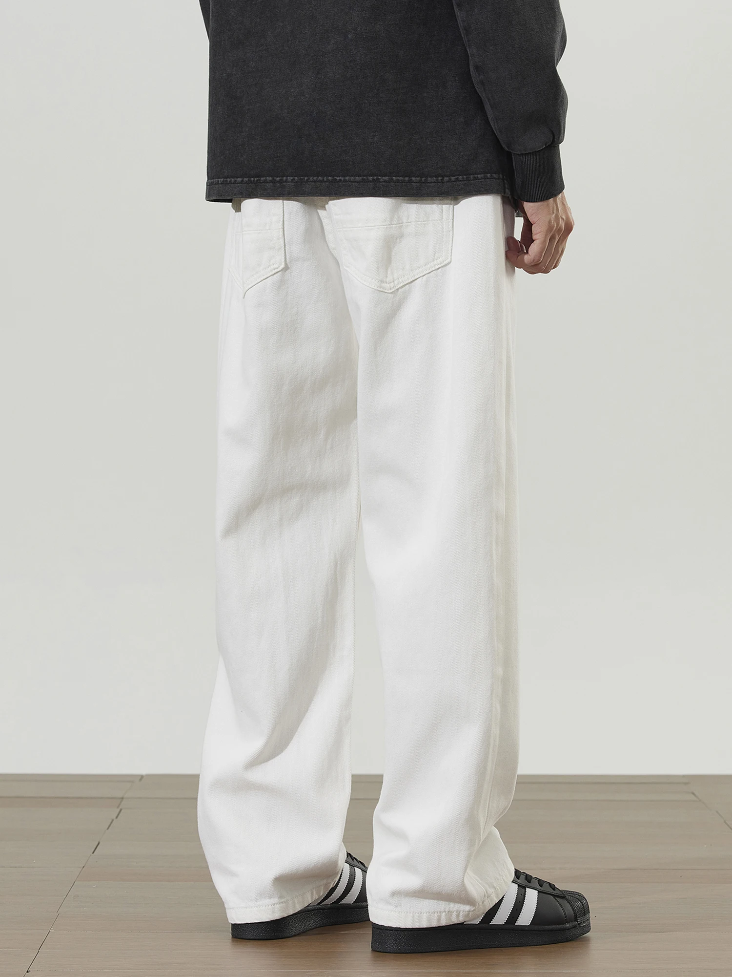 Мужские белые повседневные широкие джинсы в стиле ретро в американском стиле, свободные прямые длинные брюки CleanFit, осенние брендовые джинсы Faion
Мужские белые повседневные широкие джинсы в стиле ретро в американском стиле, свободные прямые длинные брюки CleanFit, осенние брендовые джинсы Faion