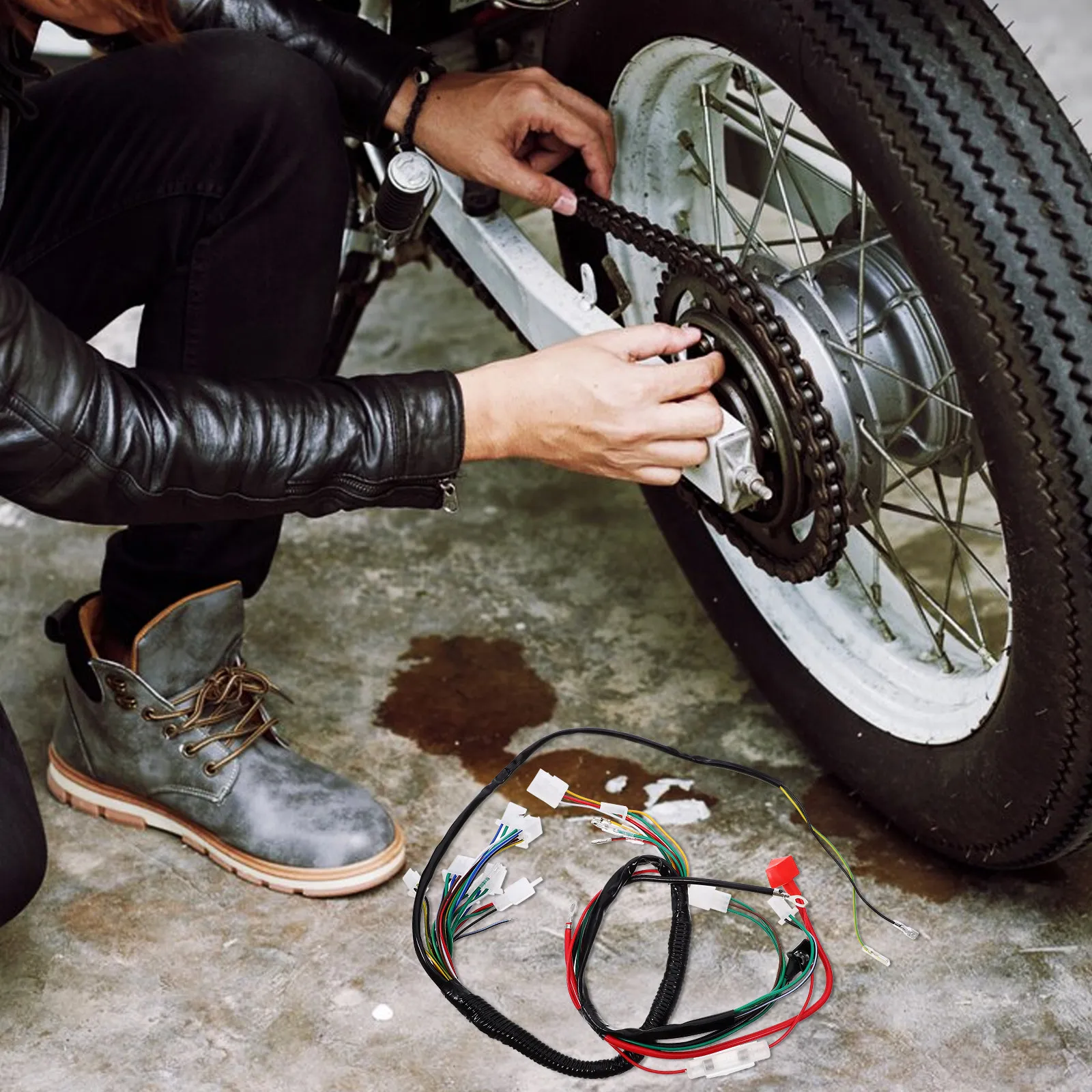 1Set Motorcycle Wire Harness Assembly Atv Replacement Wiring Harness Kit Durable Accessories Atv Parts Motorcycle Accessories
1Set Motorcycle Wire Harness Assembly Atv Replacement Wiring Harness Kit Durable Accessories Atv Parts Motorcycle Accessories