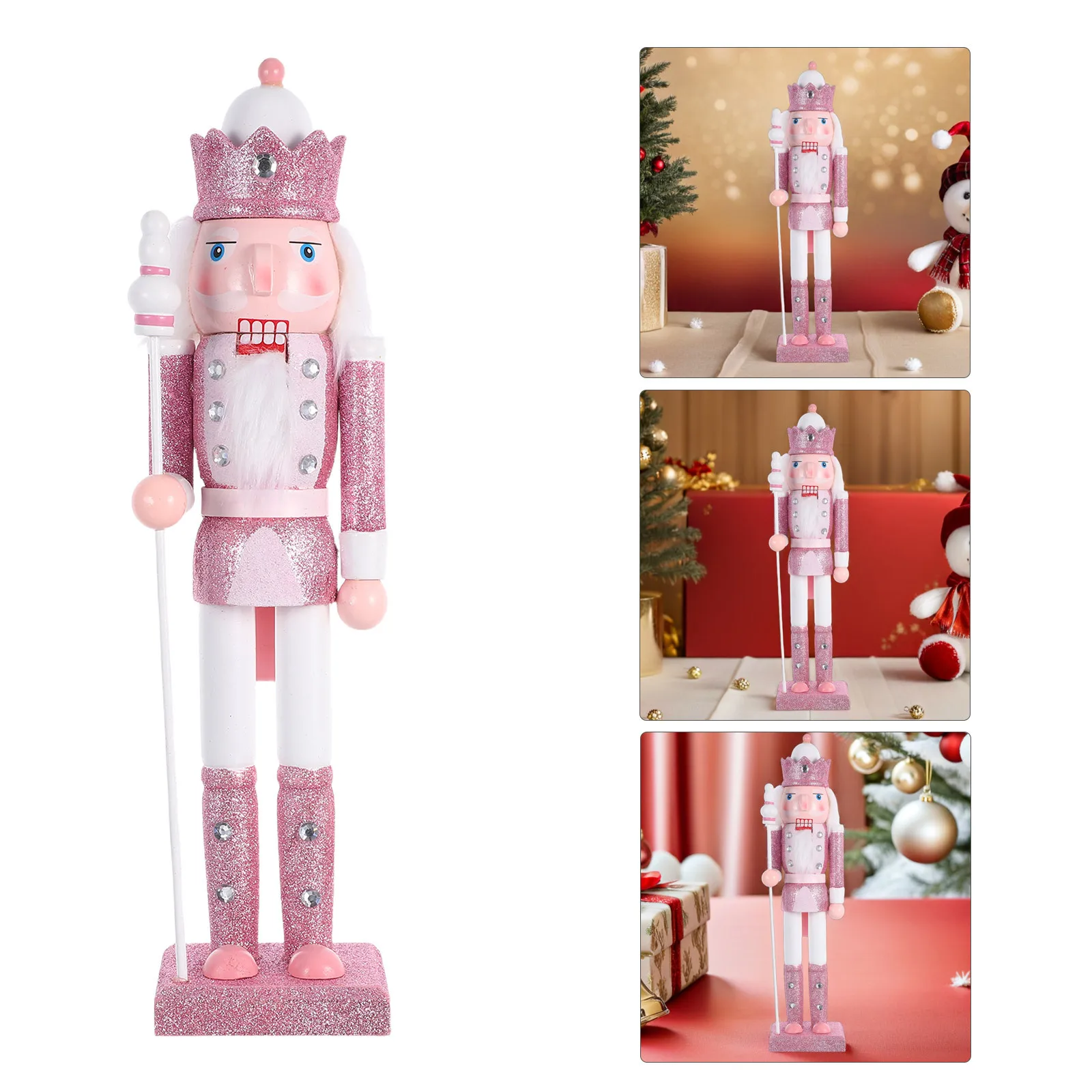 Wooden Nutcracker Christmas Soldier 38cm Traditional Holiday Decoration Xmas Table Fireplace Shelf Centerpiece
Wooden Nutcracker Christmas Soldier 38cm Traditional Holiday Decoration Xmas Table Fireplace Shelf Centerpiece