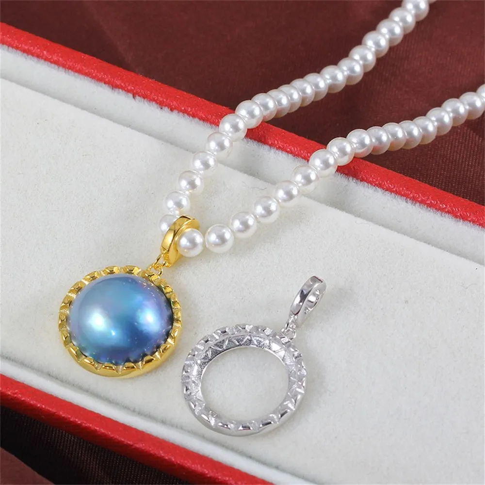 S925 Sterling Silver Pearl Pendant Setting, DIY Empty Bezel Cup Jewelry Supplies for Craft Making, Hollow Prong Pendant Findings
S925 Sterling Silver Pearl Pendant Setting, DIY Empty Bezel Cup Jewelry Supplies for Craft Making, Hollow Prong Pendant Findings