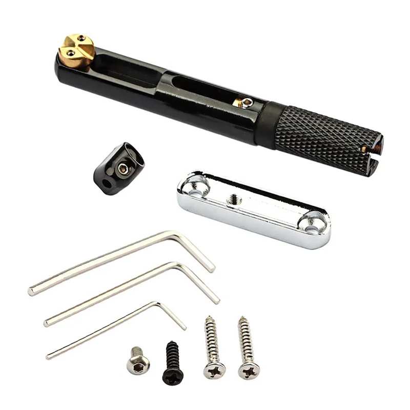 Single Set Saddle Headless Electric Guitar Bridge Tailpiece With Wrench For Headless Electric Guitar Black
Single Set Saddle Headless Electric Guitar Bridge Tailpiece With Wrench For Headless Electric Guitar Black