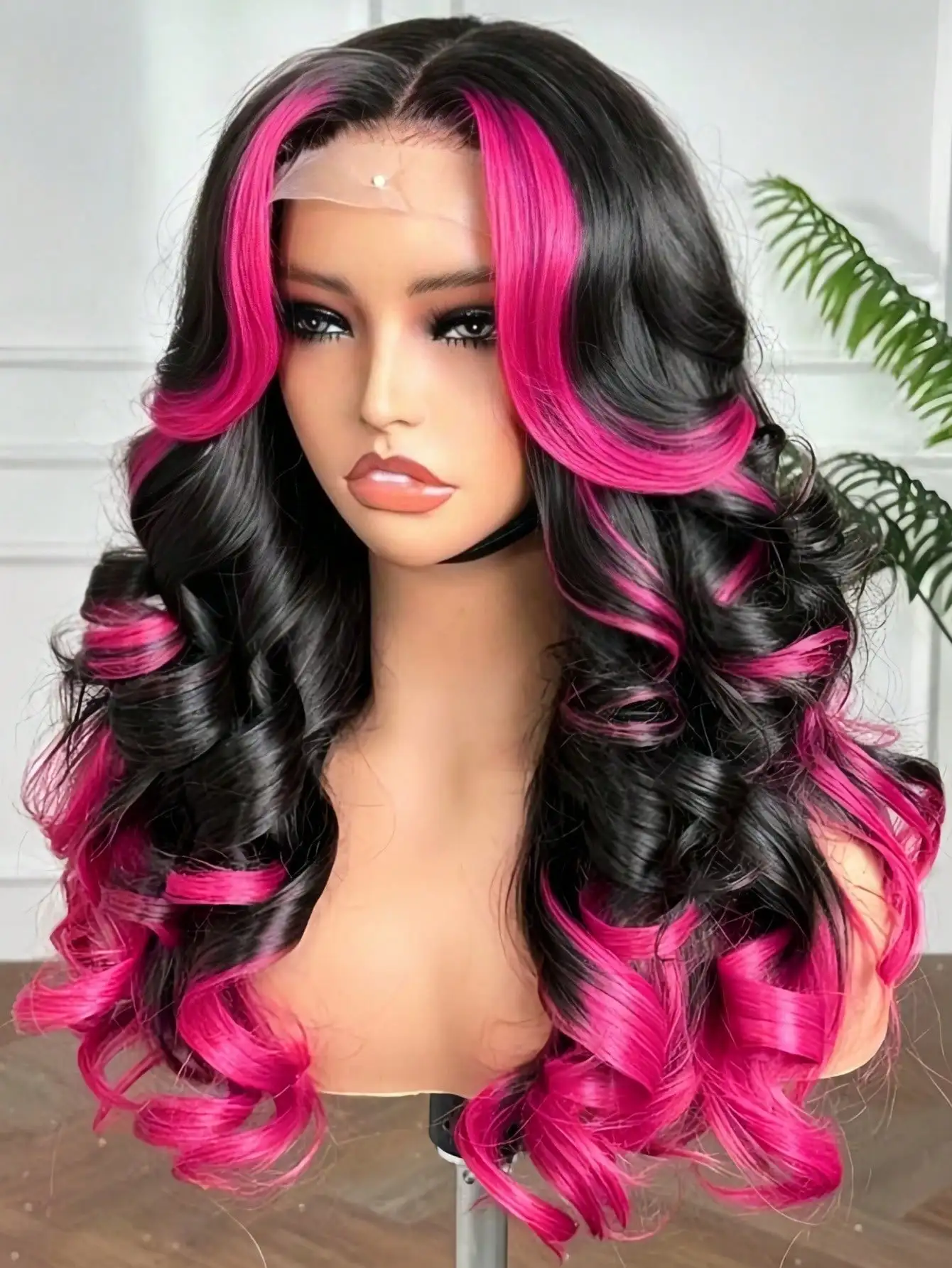 Hot Pink Highlights Lace Front Wigs Human Hair 13x4 Hd Lace Front Wigs Human Hair Pre Plucked with Baby Hair 180 Density Fuchsia Highlights Body Wave Human Hair Wigs Glueless Lace Front Wigs for Daily Wear Halloween Christmas Party for Women
Hot Pink Highlights Lace Front Wigs Human Hair 13x4 Hd Lace Front Wigs Human Hair Pre Plucked with Baby Hair 180 Density Fuchsia Highlights Body Wave Human Hair Wigs Glueless Lace Front Wigs for Daily Wear Halloween Christmas Party for Women