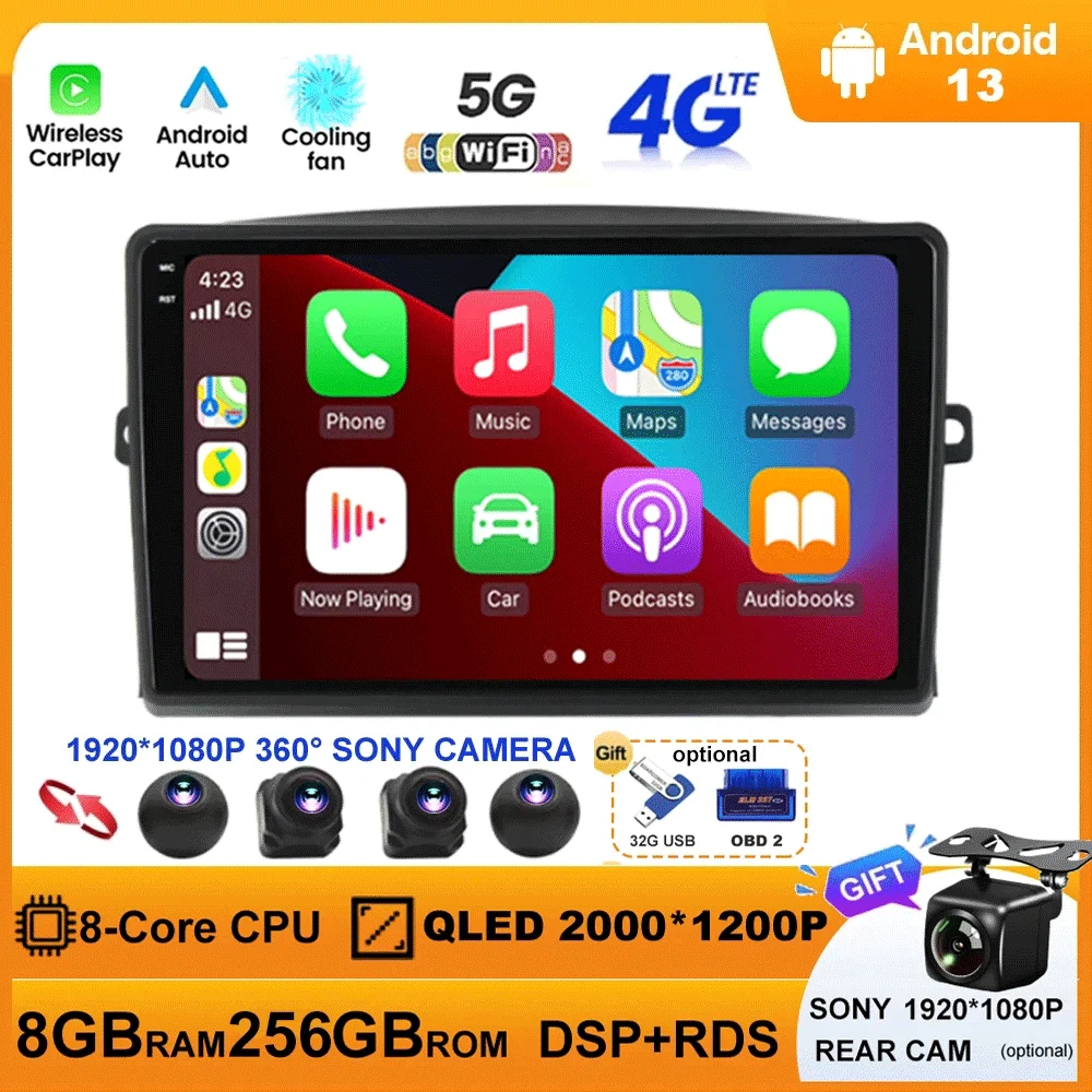 Android 13 Car Radio For Toyota Sienna 2004-2010 Multimedia Video Player Stereo GPS Navigation 5G WIFI DSP Carplay Android Auto
Android 13 Car Radio For Toyota Sienna 2004-2010 Multimedia Video Player Stereo GPS Navigation 5G WIFI DSP Carplay Android Auto
