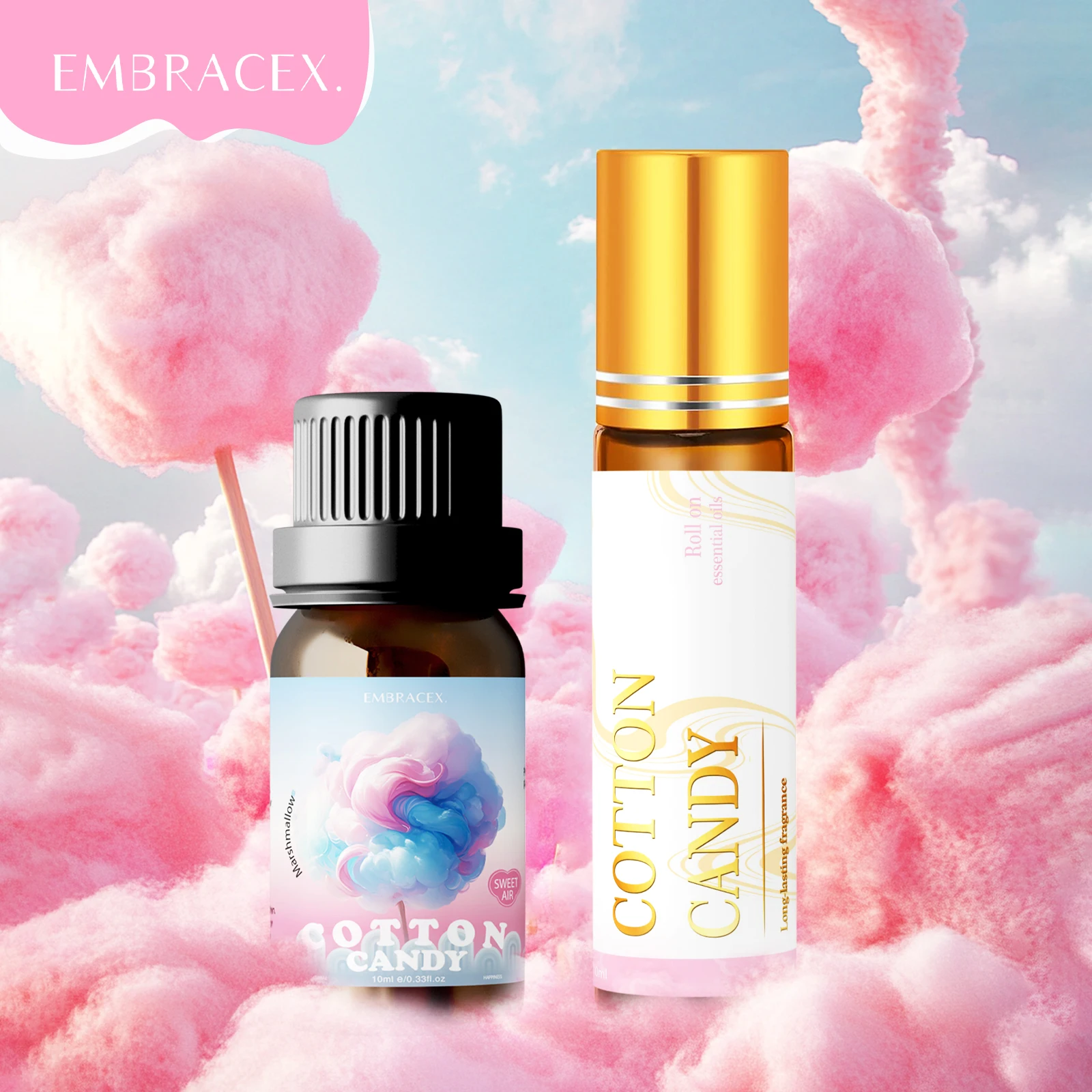 2PC/1PC Cotton Candy Roller Essential Oils Marshmallow Essential Oil Sweet Creamy Aroma for Aromatherapy Relaxation For Diffuser
2PC/1PC Cotton Candy Roller Essential Oils Marshmallow Essential Oil Sweet Creamy Aroma for Aromatherapy Relaxation For Diffuser