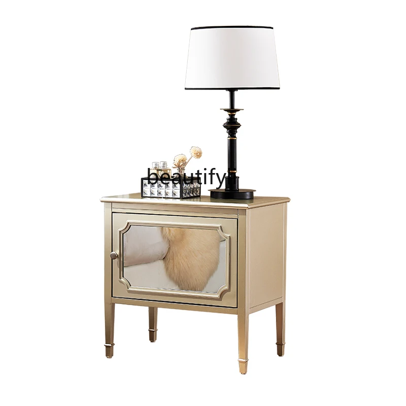 American Mirror Bedside Table Bedroom Ins Style Modern Light Luxury Mini Bedside Storage Cabinet
American Mirror Bedside Table Bedroom Ins Style Modern Light Luxury Mini Bedside Storage Cabinet