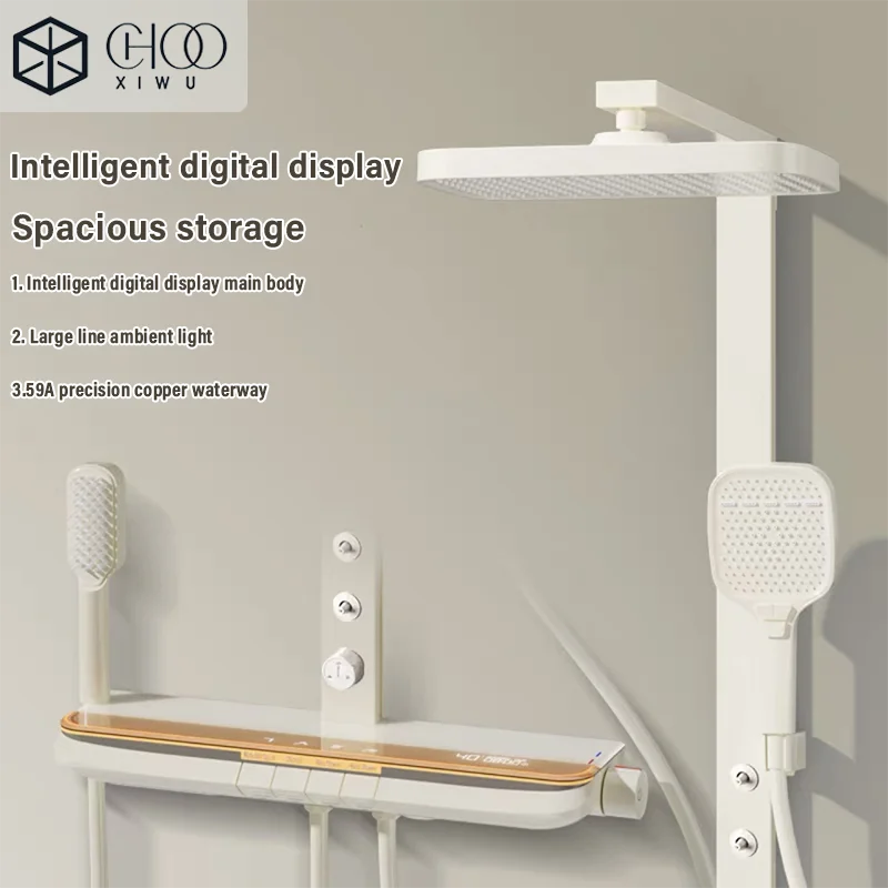 Digital Display Piano Key Waist Spray Shower Set Grey Shower System Set Bathroom Bath Booster Sprayer
Digital Display Piano Key Waist Spray Shower Set Grey Shower System Set Bathroom Bath Booster Sprayer
