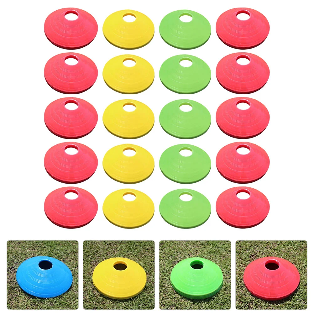 20 Pcs Round Logo Dish Soccer Cones for Training Kids Sports Foot Supplies Football
20 Pcs Round Logo Dish Soccer Cones for Training Kids Sports Foot Supplies Football