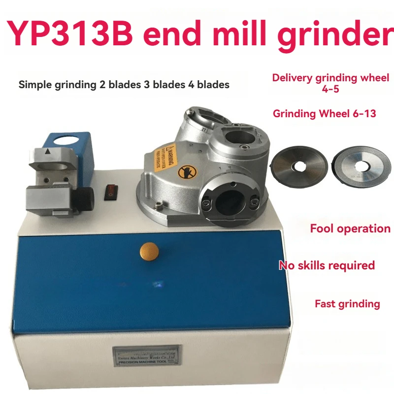 313-type Milling Cutter Grinder Fool Type 413 Knife Grinding Machine Alloy Tungsten Steel Cutter 2, 3 ,4 Blades Grinding Wheel
313-type Milling Cutter Grinder Fool Type 413 Knife Grinding Machine Alloy Tungsten Steel Cutter 2, 3 ,4 Blades Grinding Wheel