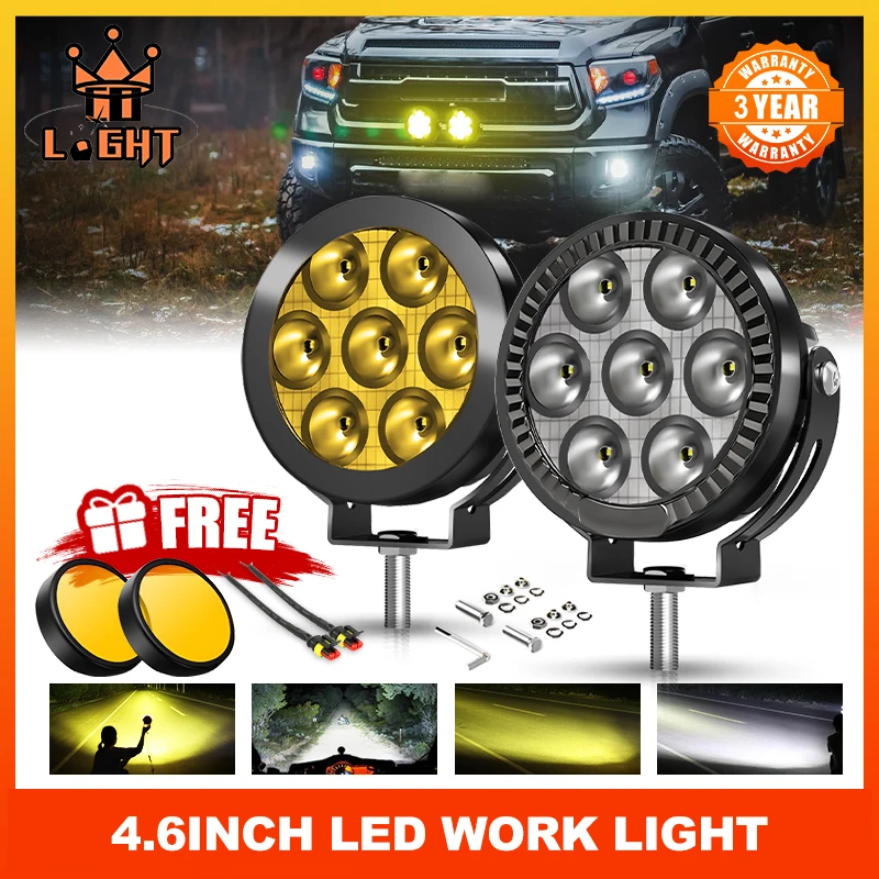HAOLIDE 4.5INCH Work Light Auxiliary Motorcycle Spot Driving Light 6500K 3500K DRL Flashing Lamp Fog Light Super Bright 12V 24V
HAOLIDE 4.5INCH Work Light Auxiliary Motorcycle Spot Driving Light 6500K 3500K DRL Flashing Lamp Fog Light Super Bright 12V 24V