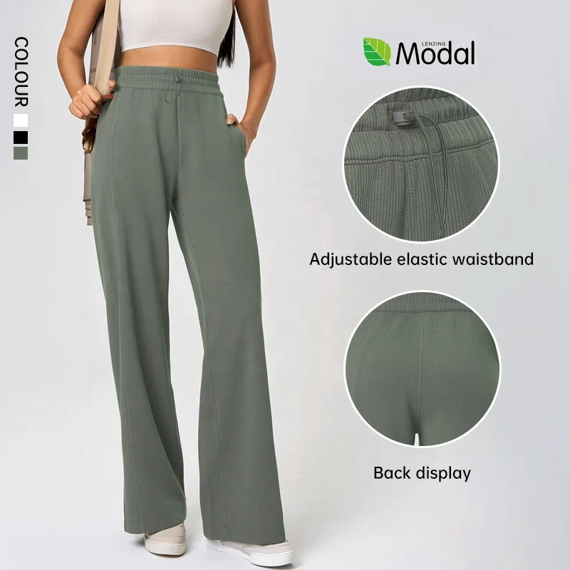 SHINBENE 31" Women's Modal Ribbed High Waist Joggers Casual Straight Leg Athletic Pants with Pockets
SHINBENE 31" Women's Modal Ribbed High Waist Joggers Casual Straight Leg Athletic Pants with Pockets
