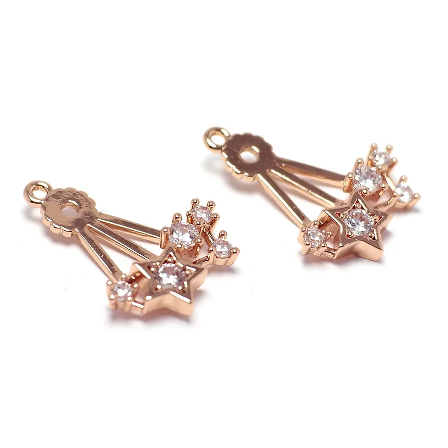 2pcs Zircon Triangle Drop,Rose Gold Plated Brass,Star Necklace Findings,Gemstone Earring Charms Jewelry Making 20.5x14.7mm
2pcs Zircon Triangle Drop,Rose Gold Plated Brass,Star Necklace Findings,Gemstone Earring Charms Jewelry Making 20.5x14.7mm