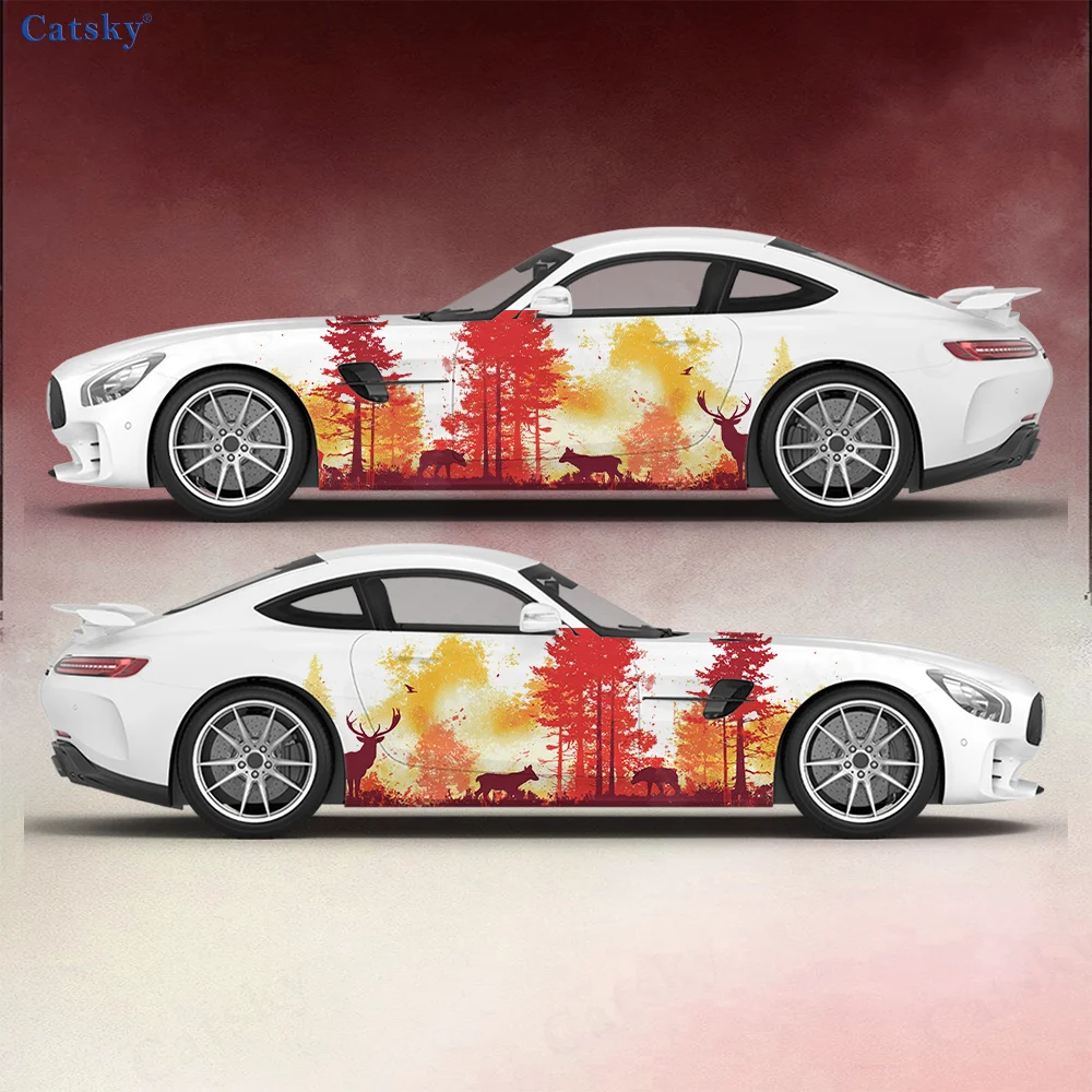 Red Forest Silhouette Car Vinyl Wraps Decal Self-adhesive PVC Sticker Suitable for Trucks SUV Decoration Auto Accessories Gift
Red Forest Silhouette Car Vinyl Wraps Decal Self-adhesive PVC Sticker Suitable for Trucks SUV Decoration Auto Accessories Gift