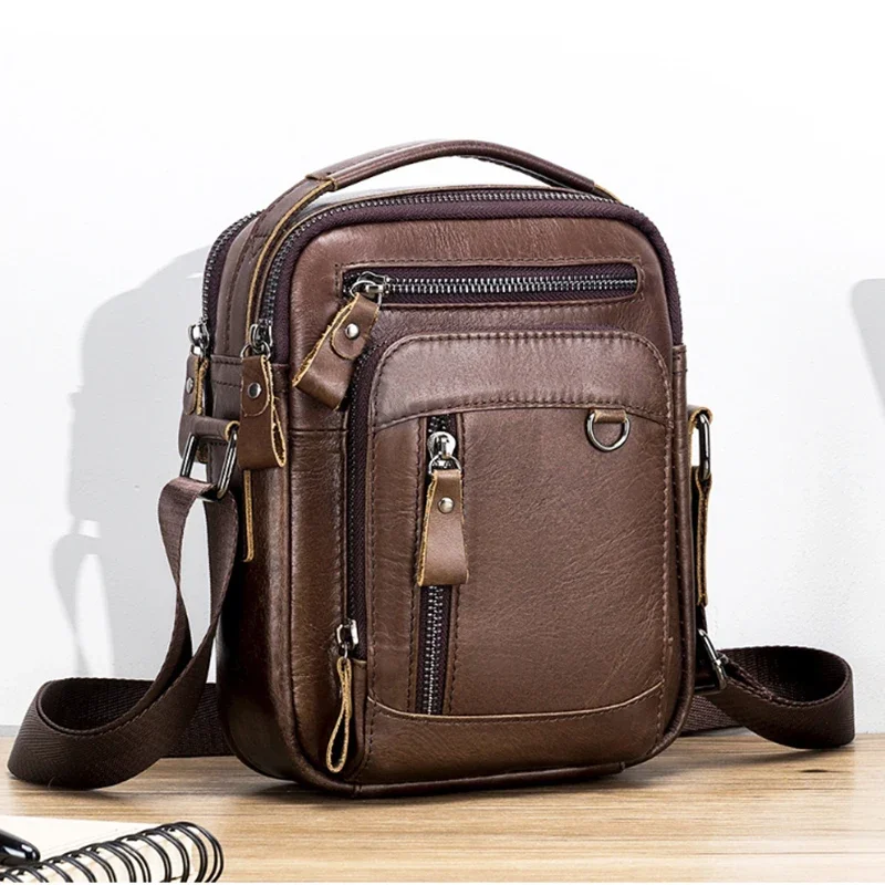 Top Layer Cowhide Men's Crossbody Bag Multifunctional Trend Bag 2023 New Bags Brown Coffee Black Package Classic Handbag Purse
Top Layer Cowhide Men's Crossbody Bag Multifunctional Trend Bag 2023 New Bags Brown Coffee Black Package Classic Handbag Purse