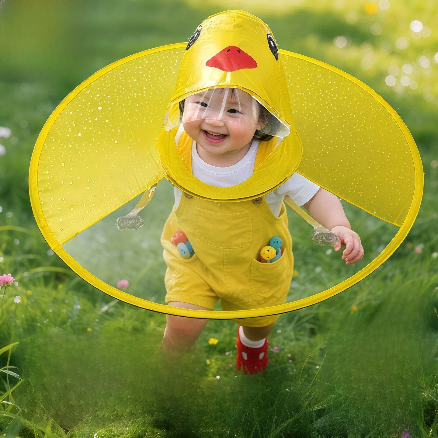 Baby Raincoat Children's Little Duck Flying Saucer Raincoat Booties Infant Rain Poncho Umbrella Hat One Two Three Years Old Four
Baby Raincoat Children's Little Duck Flying Saucer Raincoat Booties Infant Rain Poncho Umbrella Hat One Two Three Years Old Four