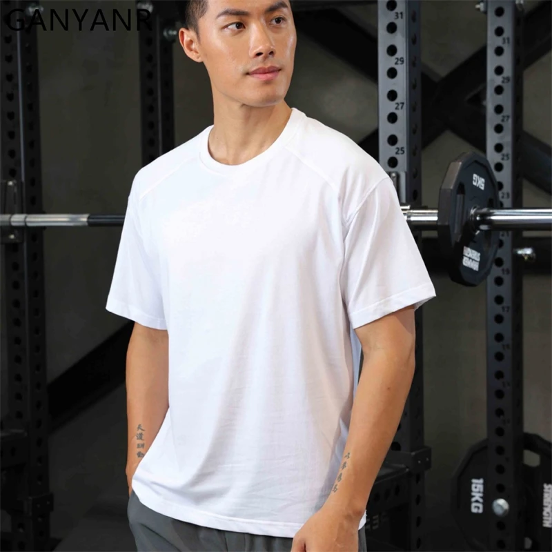 GANYANR Active Wear Men Running T-shirt Training Exercise Quick Dry Tee Fitness Short Sleeve Bodybuilding Sportswear Football
GANYANR Active Wear Men Running T-shirt Training Exercise Quick Dry Tee Fitness Short Sleeve Bodybuilding Sportswear Football