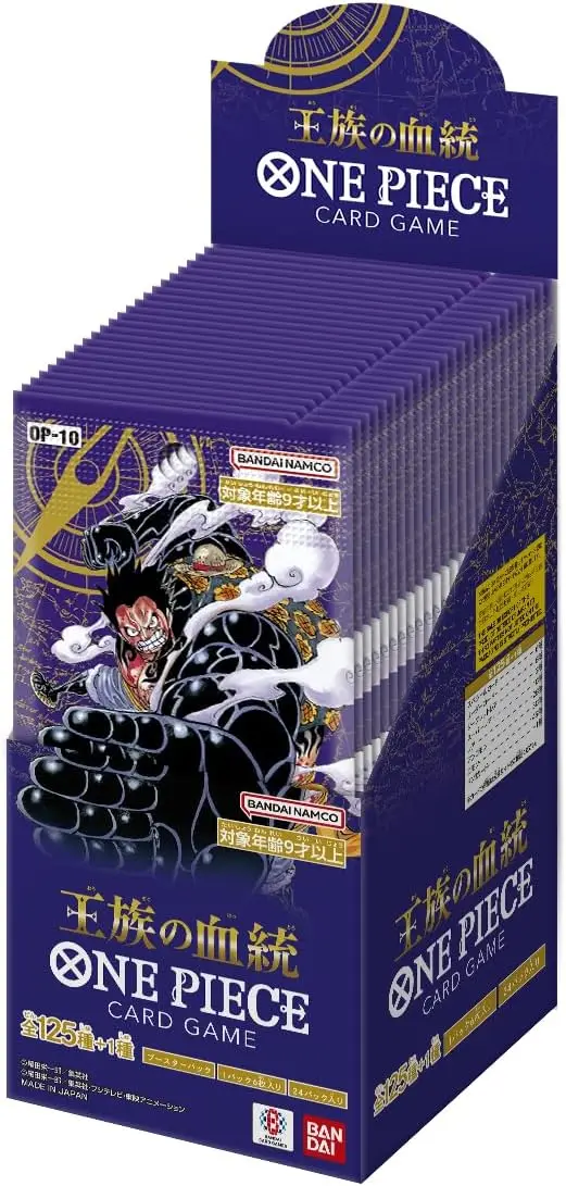 Bandai One Piece Card Game OP-10 Royal Blood Booster Box with 24 Packs Brand New in Stock
Bandai One Piece Card Game OP-10 Royal Blood Booster Box with 24 Packs Brand New in Stock