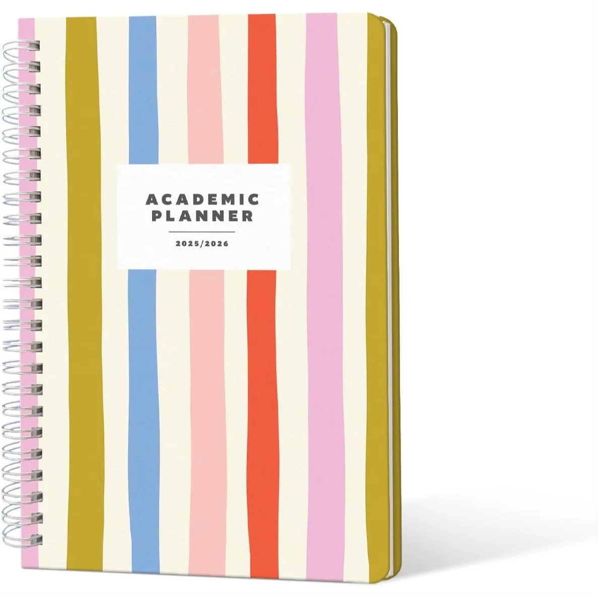 Academic Planner 2025-2026 with Weekly Monthly Layout for Student, Sturdy Cover & Stickers, Multicolor Stripes, 5.5x8.5 Inch
Academic Planner 2025-2026 with Weekly Monthly Layout for Student, Sturdy Cover & Stickers, Multicolor Stripes, 5.5x8.5 Inch