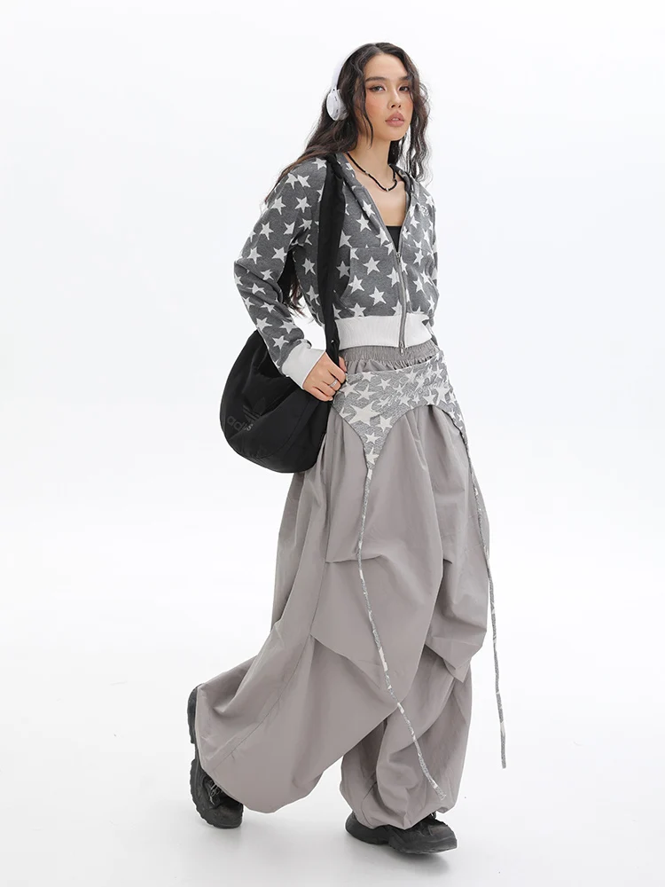 Loose Wide Leg Jazz Street Dance Pants American Style High Waist Pleated Polyester Fiber Casual Trousers for Women Autumn
Loose Wide Leg Jazz Street Dance Pants American Style High Waist Pleated Polyester Fiber Casual Trousers for Women Autumn