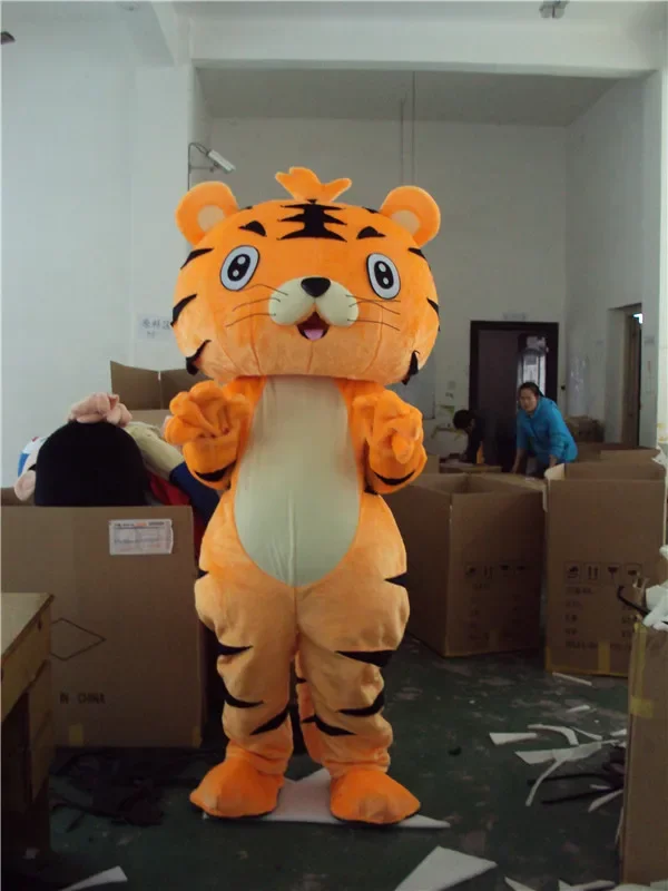 Tiger Mascot Costume Cartoon Character Yellow Orange Tiger Cosplay Carnival Outfit for Carnival Halloween Chrismas Party Events
Tiger Mascot Costume Cartoon Character Yellow Orange Tiger Cosplay Carnival Outfit for Carnival Halloween Chrismas Party Events