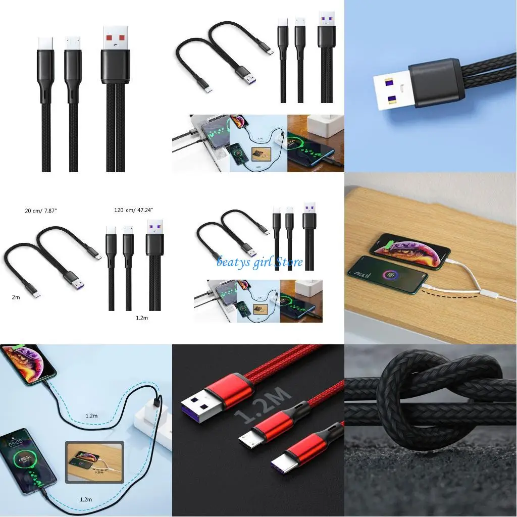 C7AB Type-C Splitter Charging Cable USB to Type-c Cable Faster Charging Cord Wire
C7AB Type-C Splitter Charging Cable USB to Type-c Cable Faster Charging Cord Wire